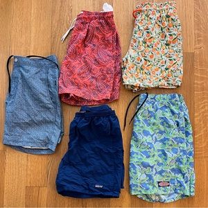 FIVE PACK MENS SWIM TRUNKS